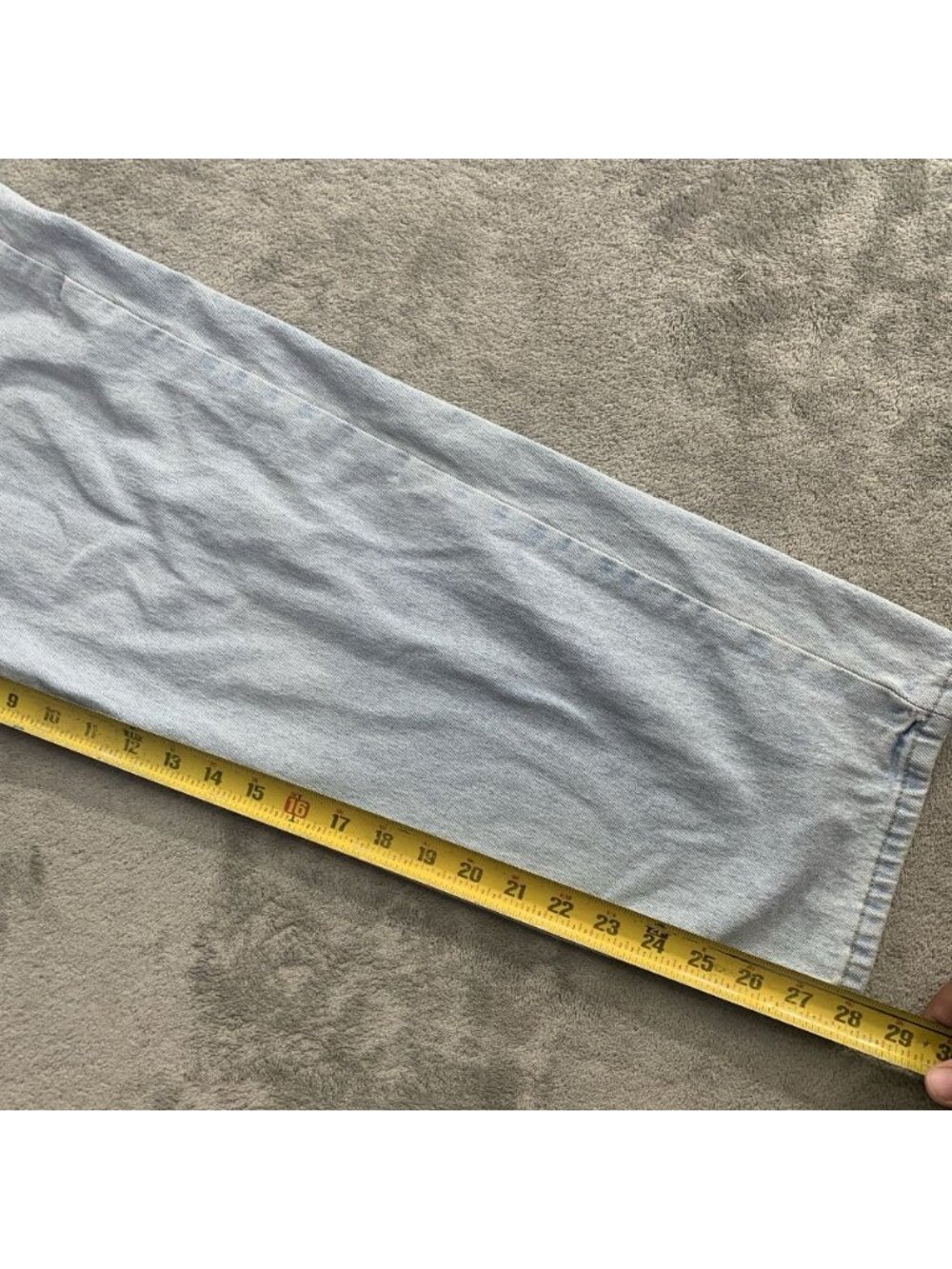 Hollister Baggy Jeans Mens 31x28” Blue Light Wash Denim Cotton Blend Casual - Picture 5 of 12